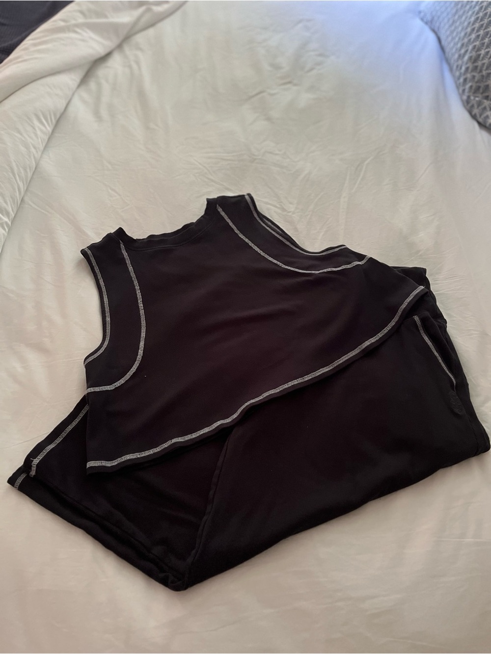 FP Movement by Free People Black Layered set with Contrast Stitching